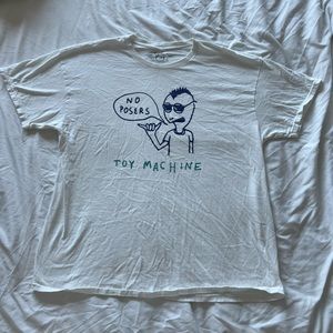 Toy Machine “No Posers Graphic Tee” White Size X-Large